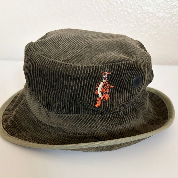 Vintage Disney Tigger Bucket Hat 90’s/Y2K Embroidered 100% Cotton Corduroy Adult